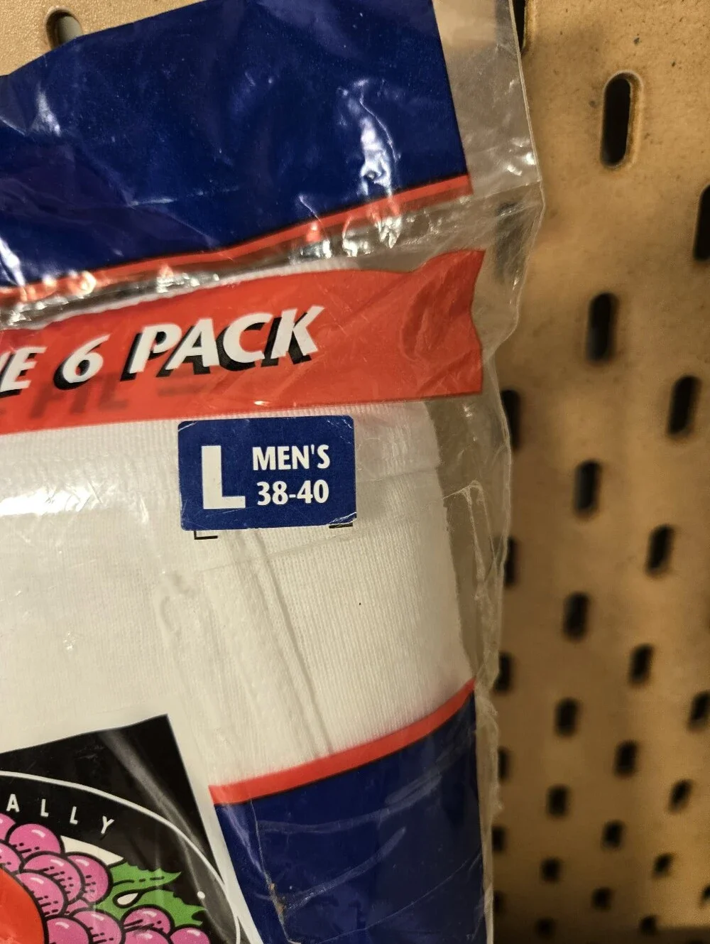 Vintage 1996 Fruit of the Loom Briefs 6 Pack Mens White Size Large 38-40 New